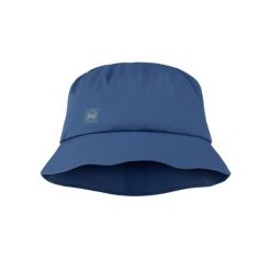 Kapelusz BUFF RAIN BUCKET HAT SOLID DARK DENIM. Niebieskie kapelusze damskie Buff, bez wzorów, z denimu. Za 219.90 zł.