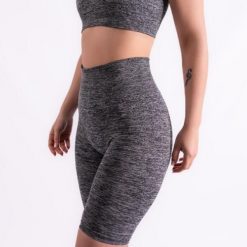 Krótkie legginsy sportowe dla kobiet Xtreme Sportswear Antracyt melanż. Szare legginsy damskie XTREME, na fitness i siłownię. Za 99.99 zł.