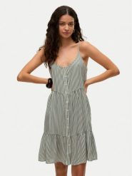 Vero Moda Sukienka letnia Bumpy 10325283 Zielony Loose Fit. Zielone sukienki damskie Vero Moda, bez wzorów, z wiskozy, bez ramiączek. Za 109.99 zł.