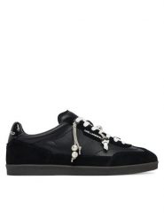 KARL LAGERFELD Sneakersy KL63821 Czarny. Czarne obuwie sportowe damskie KARL LAGERFELD, ze skóry, bez zapięcia. Za 834.99 zł.