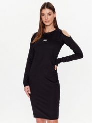 DKNY Sport Sukienka codzienna DP2D4737 Czarny Classic Fit. Czarne sukienki damskie DKNY Sport, bez wzorów, z syntetyku, sportowe, bez ramiączek. Za 219.99 zł.