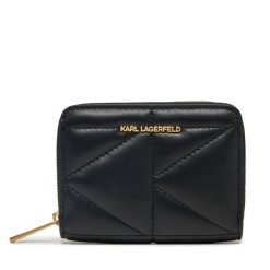 Portfel KARL LAGERFELD. Czarne portfele damskie KARL LAGERFELD, bez wzorów. Za 449.99 zł.