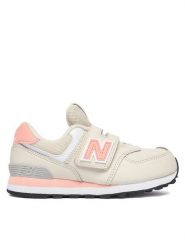 New Balance Sneakersy P5741II Kremowy. Białe buty sportowe dziewczęce New Balance, ze skóry, bez zapięcia. Za 299.99 zł.