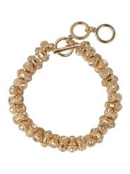 Otazu Pozłacana bransoletka z kryształami Swarovski rozmiar: onesize. Żółte bransoletki damskie Otazu, pozłacane. Za 104.99 zł.