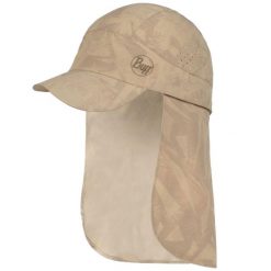 Czapka z daszkiem dla dorosłych Buff Pack Sahara Cap. Brązowe czapki z daszkiem damskie Buff, bez wzorów, z elastanu. Za 239.99 zł.