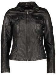 7eleven Skórzana kurtka "Peru" w kolorze czarnym rozmiar: 48. Czarne kurtki damskie 7eleven, bez wzorów, ze skóry, bez kaptura. Za 434.99 zł.