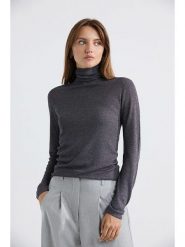 Josephine & Co Golf "Saar" w kolorze granatowym rozmiar: L. Niebieskie golfy damskie Josephine & Co, l, bez wzorów, bez ramiączek. Za 158.10 zł.