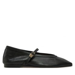 Baleriny Tommy Hilfiger. Czarne balerinki damskie Tommy Hilfiger, bez wzorów. Za 379.99 zł.
