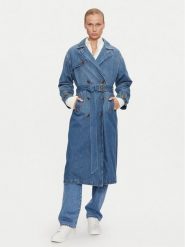 Levi's® Trencz Spade A8976-0001 Niebieski Regular Fit. Niebieskie płaszcze damskie m, bez wzorów, z bawełny, bez kaptura. Za 779.99 zł.