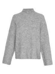 MOSS COPENHAGEN Sweter w kolorze szarym rozmiar: XS/S. Szare swetry klasyczne damskie Moss Copenhagen, s, bez kołnierzyka. Za 242.13 zł.