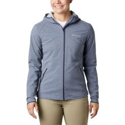 Kurtka Softshell Damska Columbia Heather Canyon. Niebieskie kurtki sportowe damskie Columbia, s, bez wzorów, z materiału, bez kaptura. Za 598.00 zł.