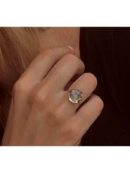 Les Petites Précieuses Pozłacany pierścionek z ametystem rozmiar: 56. Zielone pierścionki damskie Les Petites Précieuses, z ametystem, pozłacane. Za 217.99 zł.