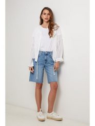 Lin Passion Lniana kurtka w kolorze białym rozmiar: 36/38. Białe kurtki damskie Lin Passion, bez wzorów, ze lnu, bez kaptura. Za 121.99 zł.