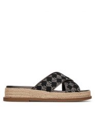 DKNY Espadryle K1564874 Czarny. Czarne espadryle damskie DKNY, bez wzorów, z materiału, bez obcasa. Za 319.99 zł.