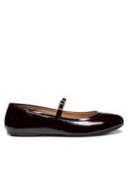 Geox Baleriny D Palmaria D56MUA 00067 C7011 Bordowy. Czerwone balerinki damskie Geox, bez wzorów, z lakierowanej skóry. Za 309.99 zł.