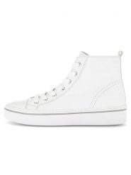 Gabor Skórzane sneakersy w kolorze białym rozmiar: 37. Białe obuwie sportowe damskie Gabor, ze skóry, za kostkę, bez zapięcia. Za 233.33 zł.