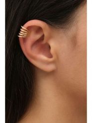 Miu Silver Pozłacana nausznica rozmiar: onesize. Szare kolczyki damskie Miu Silver, pozłacane. Za 60.99 zł.