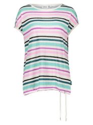 Cecil Koszulka w kolorze białym ze wzorem rozmiar: XL. Białe koszulki damskie Cecil, xl, bez wzorów, bez kołnierzyka, bez ramiączek. Za 104.89 zł.