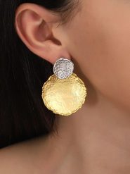 Lodie Silver Pozłacane kolczyki-wkrętki rozmiar: onesize. Szare kolczyki damskie Lodie Silver, pozłacane. Za 94.45 zł.