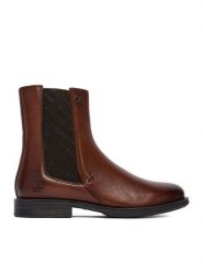 U.S. Polo Assn. Botki CEO-INGRID002W/EL1 Brązowy. Brązowe botki damskie U.S. Polo Assn., ze skóry, bez obcasa, na płaskiej podeszwie, bez zapięcia. Za 429.99 zł.