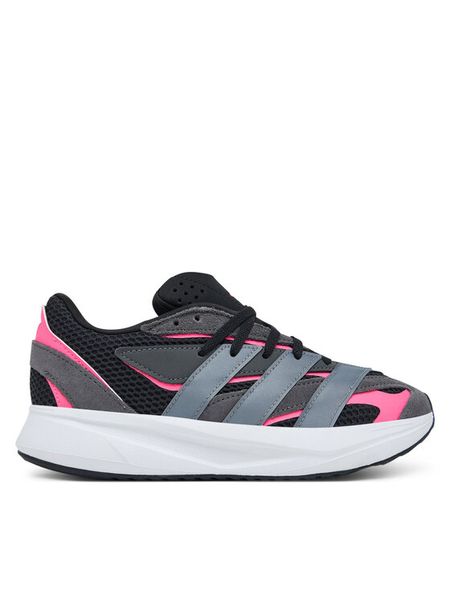Adidas Sneakersy Lightblaze JR1299 Czarny. Czarne buty sportowe dziewczęce Adidas, bez wzorów, z materiału, bez zapięcia. Za 179.99 zł.