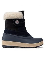 Olang Śniegowce Elfo S Granatowy. Niebieskie buty zimowe chłopięce Olang, ze skóry, bez zapięcia. Za 189.99 zł.