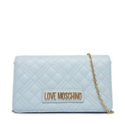 Torebka LOVE MOSCHINO. Niebieskie torebki wieczorowe damskie Love Moschino, bez wzorów, bez dodatków. Za 639.99 zł.