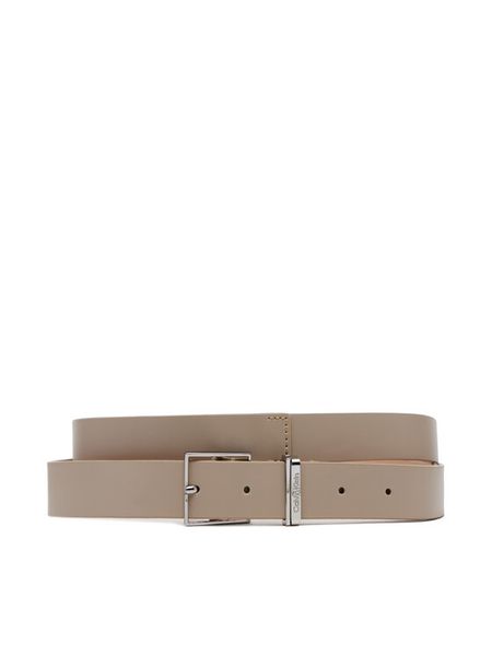 Calvin Klein Pasek Branded Loop Square Belt 2.5 K60K612866 Beżowy. Brązowe paski damskie Calvin Klein, bez wzorów. Za 219.99 zł.