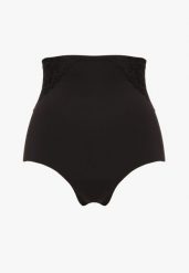 Czarne Majtki Modelujące z Wysokim Stanem Savene. Czarne bielizna korygująca Born2be, bez wzorów, z jeansu. Za 39.99 zł.