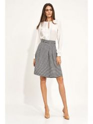 Nife Spódnica w kolorze czarno-białym rozmiar: 44. Białe spódnice damskie Nife, bez wzorów, midi. Za 147.91 zł.