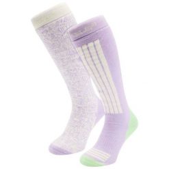 Skarpety narciarskie - Damskie - 2 pary - Białe wielokolorowe. Białe skarpetki damskie POEDERBAAS, bez wzorów, z elastanu. Za 177.72 zł.