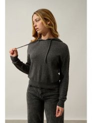 AUTHENTIC CASHMERE Kaszmirowy sweter "Svalinna" w kolorze antracytowym rozmiar: L. Czarne swetry klasyczne damskie AUTHENTIC CASHMERE, l, z kaszmiru, bez kołnierzyka. Za 376.86 zł.