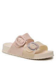 Melissa Klapki Melissa Cozy Slide Ad 33913 Beżowy. Brązowe klapki damskie Melissa, bez wzorów, z tworzywa sztucznego, bez obcasa, bez zapięcia. Za 409.99 zł.