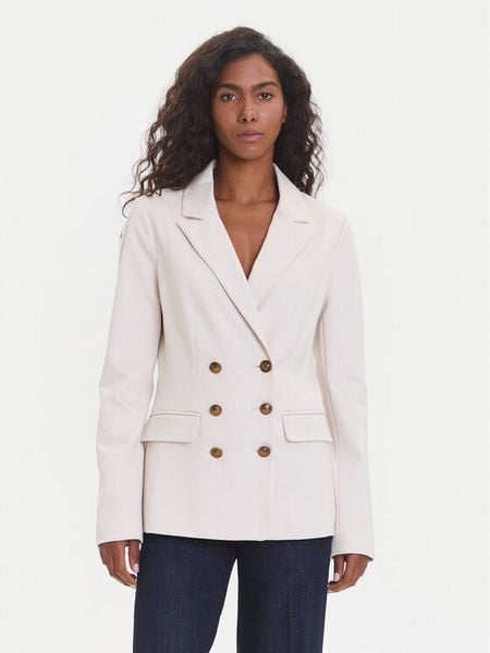 Guess Marynarka W5YN39 KCMU2 Écru Regular Fit. Marynarki i żakiety damskie Guess, l, z aplikacjami, z syntetyku. Za 369.99 zł.