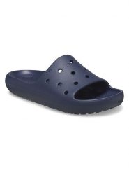 Crocs Klapki w kolorze granatowym rozmiar: 36/37. Niebieskie klapki damskie Crocs, bez wzorów, z otwartym noskiem, bez obcasa, bez zapięcia. Za 94.95 zł.