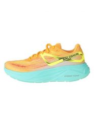 SALOMON Buty "Aero Glide" w kolorze pomarańczowo-turkusowym do biegania rozmiar: 40 2/3. Pomarańczowe obuwie sportowe damskie Salomon, z materiału, bez zapięcia, do biegania. Za 360.17 zł.