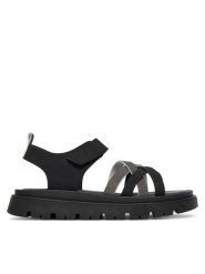 Primigi Sandały 1438233 S Czarny. Czarne sandały dziewczęce Primigi, ze skóry, bez obcasa, bez zapięcia. Za 219.99 zł.