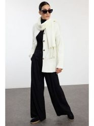 Trendyol Kardigan w kolorze białym rozmiar: L. Białe kardigany damskie Trendyol, l, bez wzorów. Za 143.22 zł.