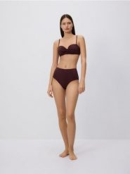 Majtki figi z wysokim stanem - ciemnofioletowy. Fioletowe figi Reserved, bez wzorów. Za 59.99 zł.