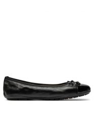Caprice Baleriny 9-22113-42 Czarny. Czarne balerinki damskie Caprice, bez wzorów, ze skóry. Za 178.99 zł.