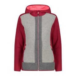 Damska kurtka z kapturem CMP. Czerwone kurtki damskie CMP, bez wzorów, z kapturem. Za 524.20 zł.