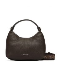 Calvin Klein Torebka LV04F3892G Brązowy ciemny. Brązowe torebki klasyczne damskie Calvin Klein, ze skóry, bez dodatków. Za 369.99 zł.