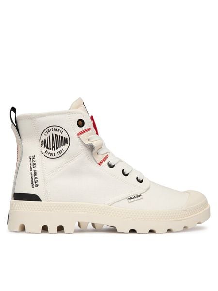 Palladium Trapery Pampahi Urban 94669-116-M Biały. Białe trapery damskie Palladium, z materiału, bez zapięcia. Za 317.99 zł.