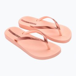 Japonki damskie Ipanema Anat Connect II. Czerwone klapki damskie Ipanema, bez wzorów, bez obcasa, bez zapięcia. Za 67.49 zł.
