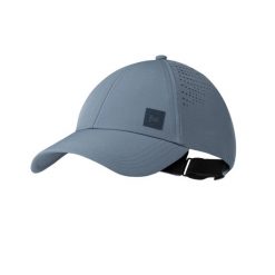 Czapka z daszkiem Summit Cap Stone Blue UPF 50. Niebieskie czapki z daszkiem damskie Buff, na wiosnę, bez wzorów, z elastanu. Za 132.99 zł.
