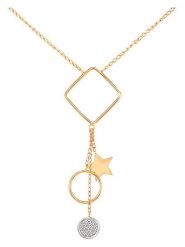 Revoni Złoty naszyjnik z diamentową zawieszką - dł. 42 cm rozmiar: onesize. Żółte naszyjniki damskie Revoni, z diamentem, złote. Za 1,834.95 zł.