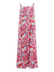 Zwillingsherz Sukienka "Flowy Flowers" ze wzorem rozmiar: S/M. Sukienki damskie Zwillingsherz, bez wzorów, z wiskozy, bez ramiączek. Za 162.49 zł.