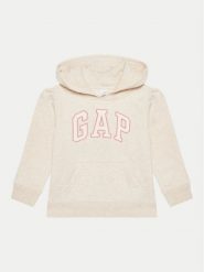 Gap Bluza 618806-00 Beżowy Regular Fit. Brązowe bluzy dziewczęce GAP, bez wzorów, z bawełny, bez ramiączek, bez kaptura. Za 89.99 zł.