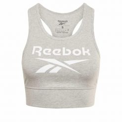 Top Sportowy Damski Reebok BRALET GR9393 Szary. Białe biustonosze sportowe damskie Reebok, bez wzorów. Za 59.99 zł.
