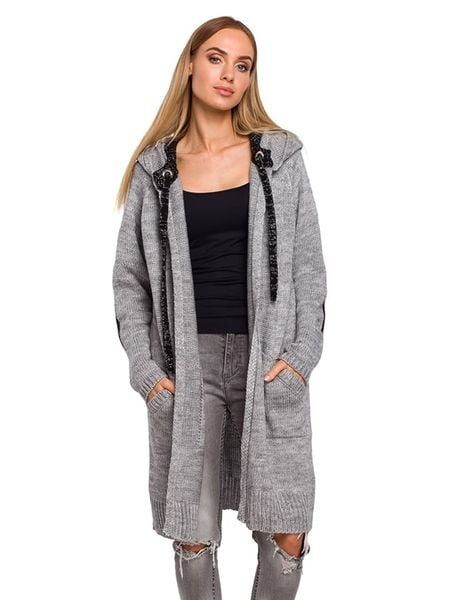 Made of emotion Kardigan w kolorze szarym rozmiar: onesize. Szare kardigany damskie Made Of Emotion, bez wzorów. Za 165.45 zł.